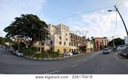 Ipoh, Malaysia, 1st Of Jan 2020, Old Building Along The Streets Of Ipoh