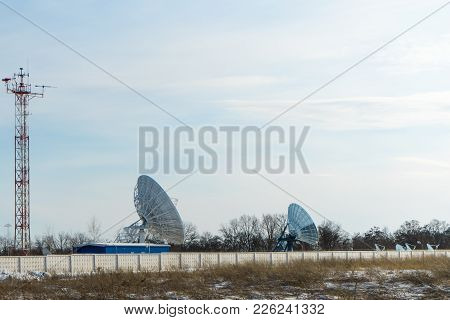Satellite Dish Large Size. A Major Internet Provider.