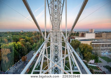 Rostov-on-don, Russia - Circa October 2016: The One Sky Ferris Wheel In Rostov-on-don, Popular Touri