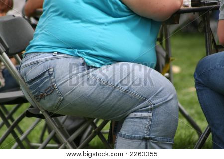 Fat Woman At The Table