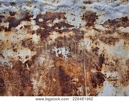 Metal Texture With Heavy Rust, Abstract Grunge Background