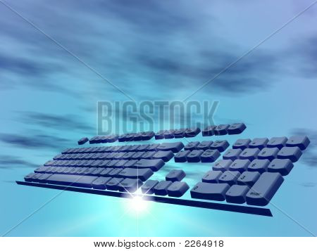 Computerens tastatur i skyerne