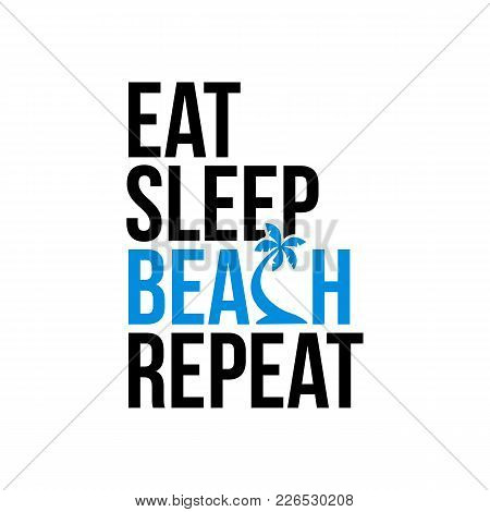 Beer Sleep Beach Repeat Icon Sign