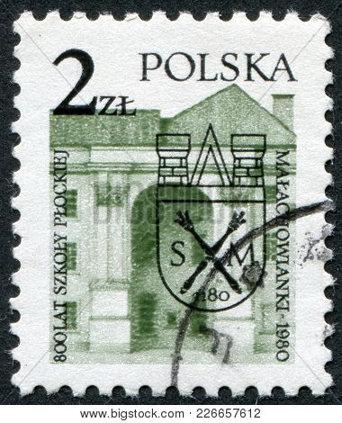 Poland - Circa 1980: A Stamp Printed In The Poland, Dedicated To The 800th Anniversary Of Malachowsk