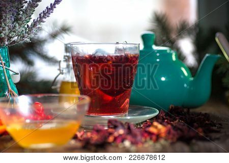 Hibiscus Thea From Rose Carcade Herbal Herbal Tea With Rose Hips And Kalina Diuretic And Cleansing S