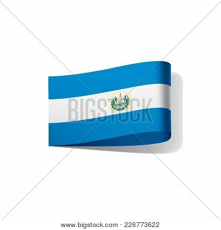 Salvador Flag, Vector Illustration On A White Background