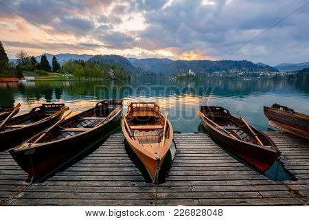 A Pletna, Traditional Slovenia Boat