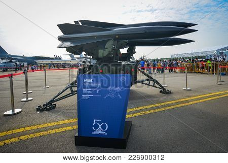 Singapore  - Feb 10, 2018. A Raytheon Mim-23 Hawk (i-hawk) Missile System Belong To The Singapore Ai