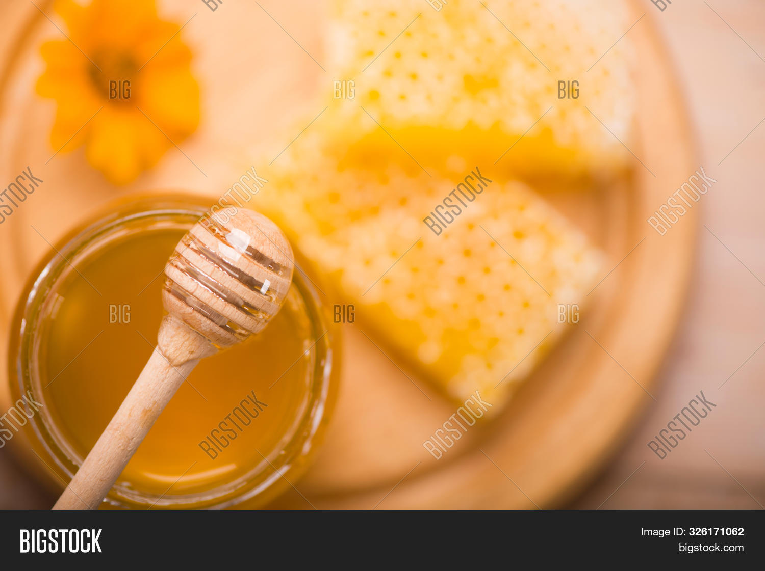 Honey Dipper On Bee Image & Photo (Free Trial) Bigstock