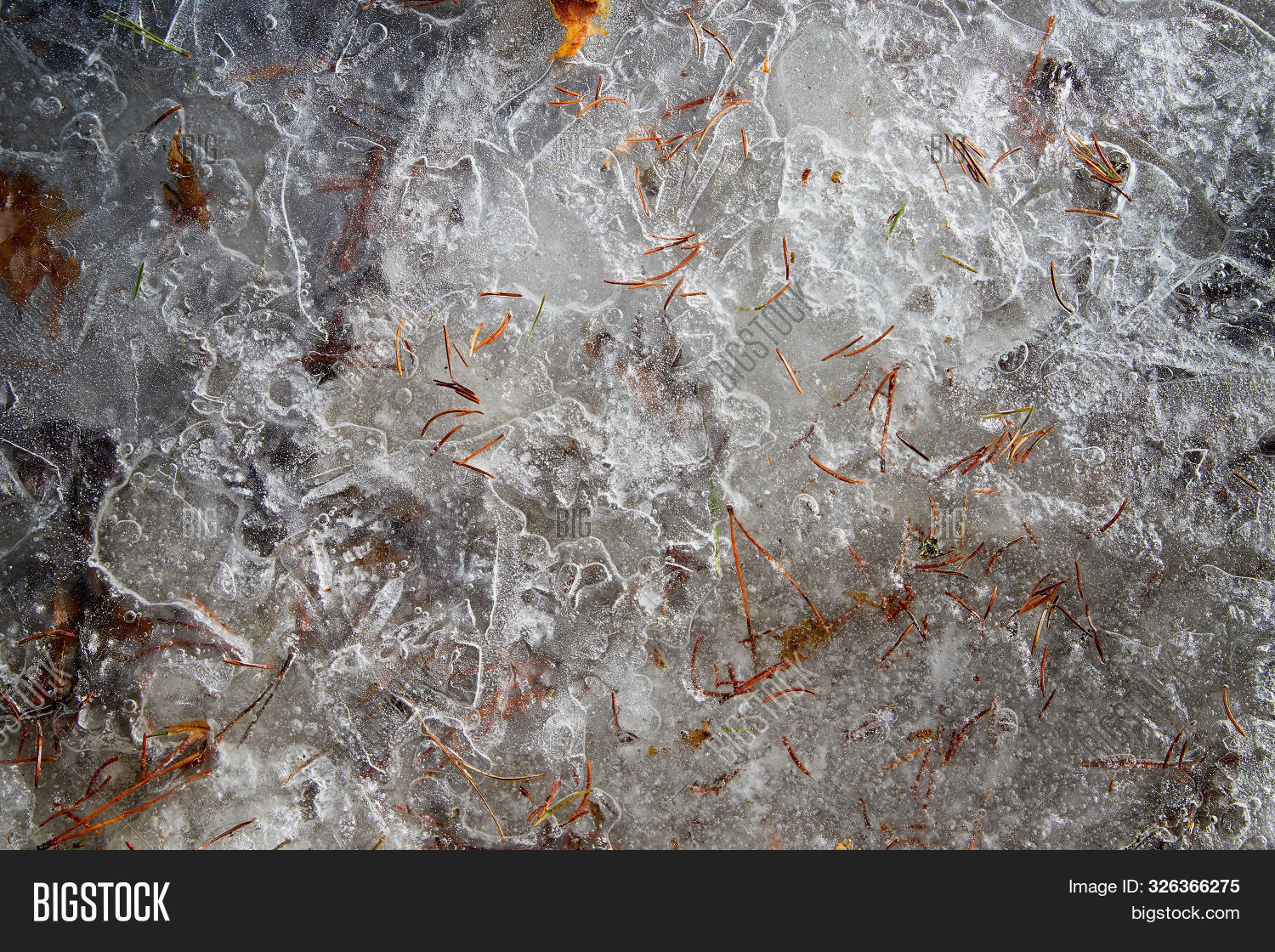 Ice Puddle Texture Ice Background Texture Image & Photo (Free Trial) | Bigstock