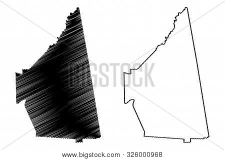 Cherokee County, Alabama (counties In Alabama, United States Of America,usa, U.s., Us) Map Vector Il