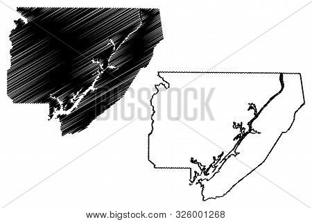 Jackson County, Alabama (counties In Alabama, United States Of America,usa, U.s., Us) Map Vector Ill