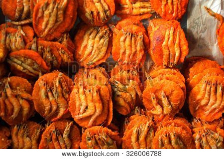 Srilankan Traditional Street Food Pwawn Fried In Galle Face, Colombo