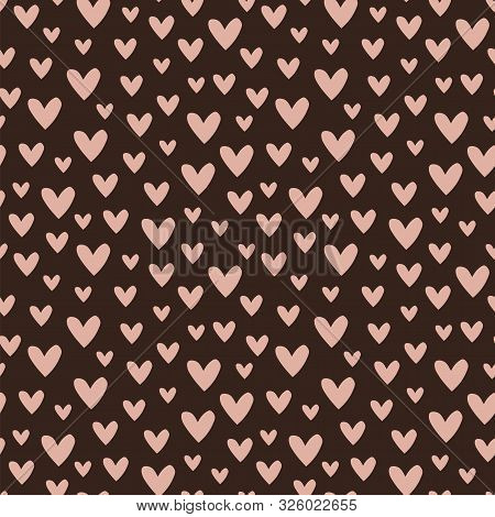 Brown Seamless Pattern With Pink Hearts
Pink Hearts Pattern