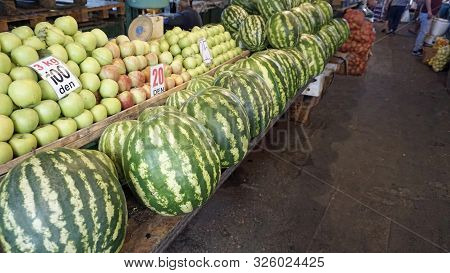 Fresh Fruits From Big Market In Skopje