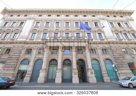 Rome Italy - June 14, 2019: Galleria Alberto Sordi Shopping Arcade Mall Rome Italy