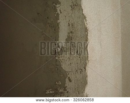 Proces Of A Reconstruction Of An Interior With Broken Wall