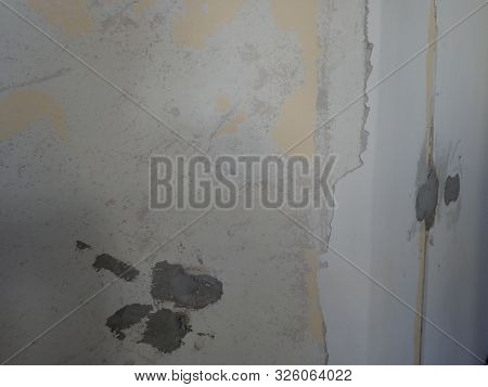Proces Of A Reconstruction Of An Interior With Broken Wall