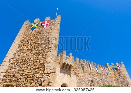 Mallorca, Spain - May 10, 2019: Capdepera Castle, Fortress From The 14th Century, Located Near Cala 