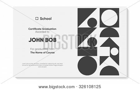 Vintage Certificate, Great Design For Any Purposes. Abstract Vector Background. Certificate Template