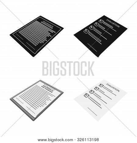 Vector Illustration Of Company And Advertise Icon. Set Of Company And Placard Vector Icon For Stock.