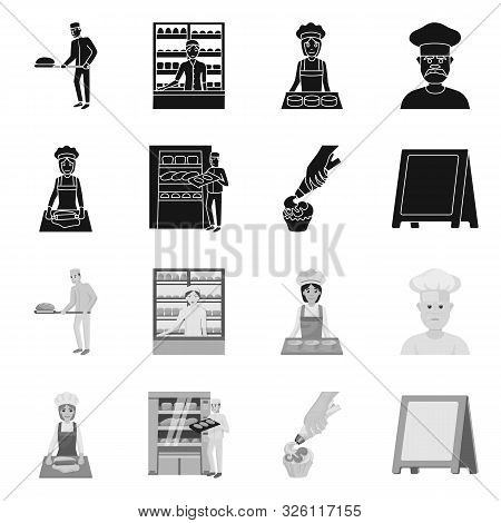Vector Design Of Bakery And Natural Icon. Collection Of Bakery And Business Stock Symbol For Web.