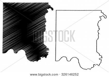 Madison County, Alabama (counties In Alabama, United States Of America,usa, U.s., Us) Map Vector Ill