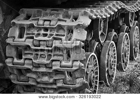 Pereyaslav-khmelnitsky, Ukraine - August 11, 2019: Old Military Equipment. Abstract Photo. Old Tank