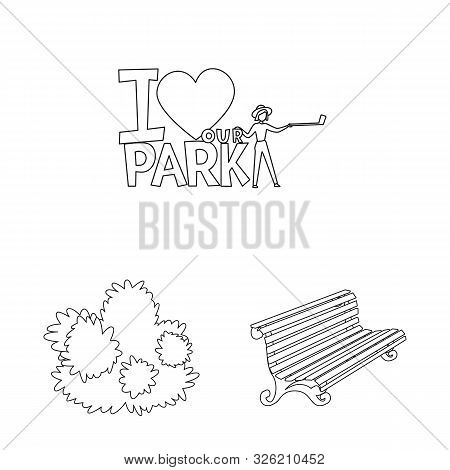 Vector Illustration Of Landscape And Nature Symbol. Set Of Landscape And City Vector Icon For Stock.
