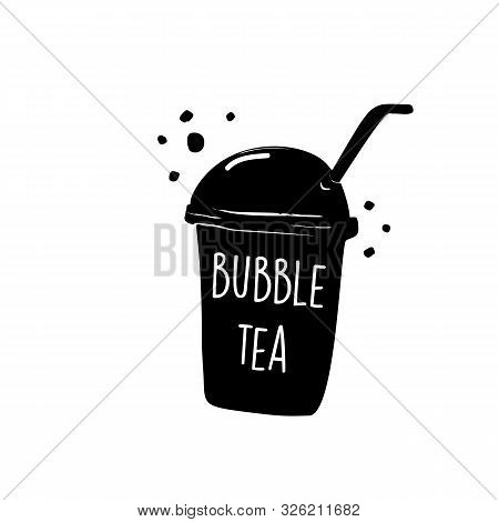 Bubble Tea. Hand Drawn Illustration Of Tapioka Milk Tea, Made In Vector.
