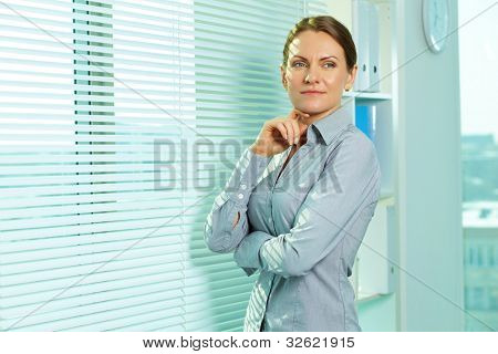 Smiling Business Woman im Büro