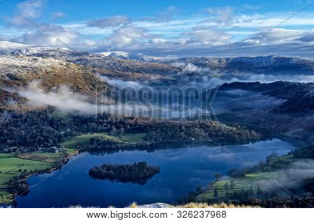 A View Of Grasmere And Rydal Water From Silver How.