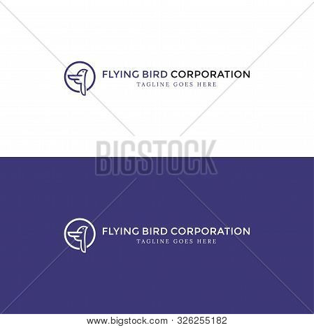 Minimalist Flying Bird Logo For Your Best Company