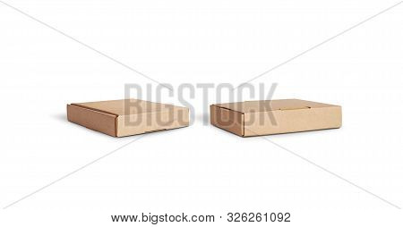 Blank Craft Accessory Box Mock Up Lying Isolated, Different Sides