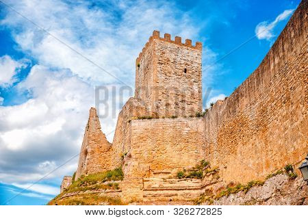 Castello Di Lombardia In Enna Sicily, Italy