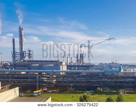 Chemical Plant. These Are Workshops For The Production Of: Ammonia, Methanol, Mineral Fertilizers, U