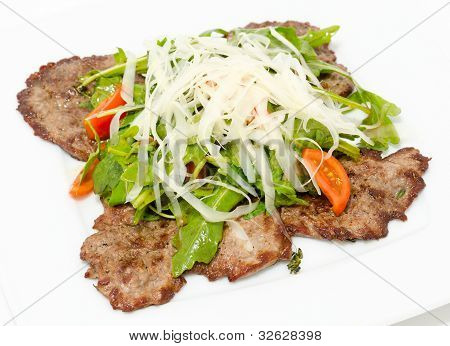 Rundvlees Chops met kaas, close-up