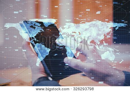 Global Business And Interactive Concept