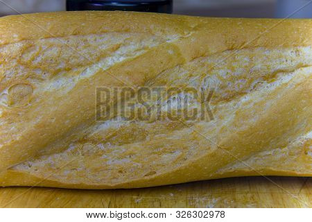 Baguette Cut In Half, Baguette Bread, French Bread, Organic Baguette Francese