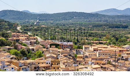 Architecture Of The Historic City Of Capdepera Located In The East Of Majorca And Neighboring The Re