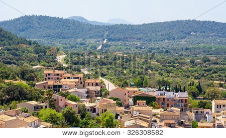 Architecture Of The Historic City Of Capdepera Located In The East Of Majorca And Neighboring The Re