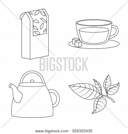 Vector Design Of Food And Natural Icon. Collection Of Food And Black Stock Vector Illustration.