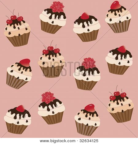 cupcake mönster