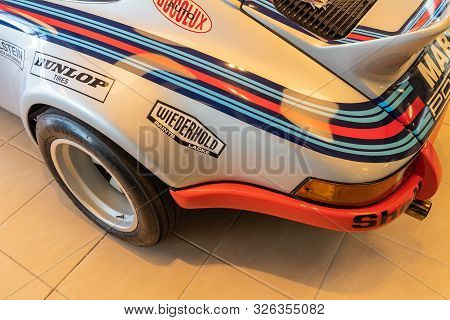 Porsche 911 Rsr Martini Racing On Display During Galpin Car Show.