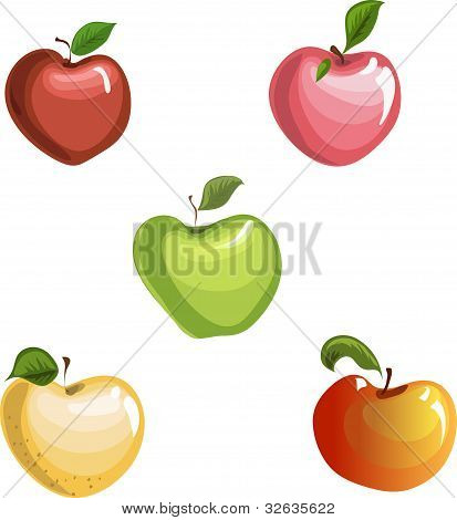 Ã„pfel. Vektor