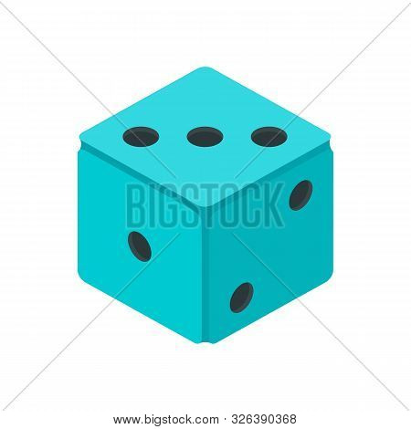 Small Dice Icon. Flat Illustration Of Small Dice Vector Icon For Web Design