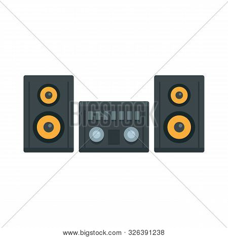 Modern Stereo System Icon. Flat Illustration Of Modern Stereo System Vector Icon For Web Design