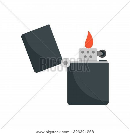 Kerosene Lighter Icon. Flat Illustration Of Kerosene Lighter Vector Icon For Web Design