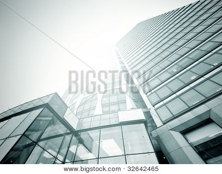 Černé sklo textura blízko mrakodrap v business centru
