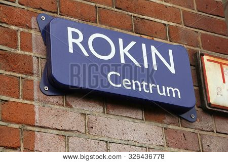 Amsterdam, Netherlands - Street Name Sign. Rokin, Centrum.